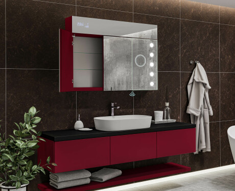 LED osvetljena ogledalna omarica - L06 Emily 100 x 72cm #11