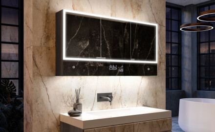 LED kopalniška omarica Lily - 3 vrata 100 x 72,5 cm
