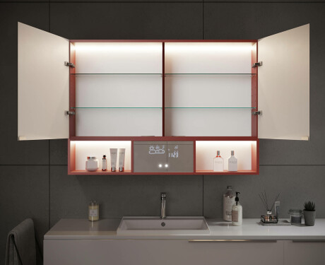 LED kopalniška omarica Emma - 2 vrata 100 x 72 cm #12