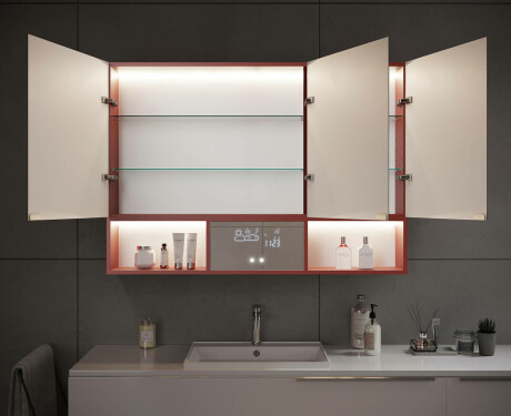 LED kopalniška omarica Emma - 3 vrata 100 x 72 cm #12